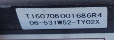 CONTROL REMOTO PARA SMART TV MIRAY ( NUEVO Y ORIGINAL ) / NUMERO DE PARTE RC311S / 06-531W52-TY02X / T160706001686R4 - Imagen 2